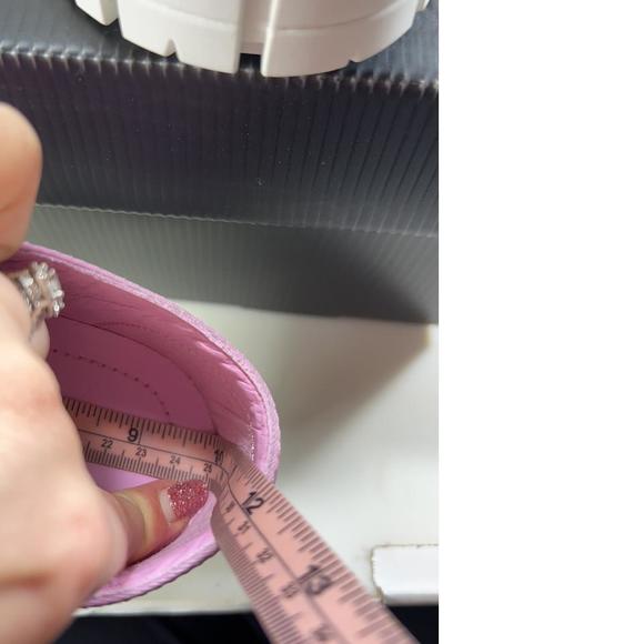 Double Wheel Recycled Nylon Gabardine Donna Pink Platform Sneaker e362 - Picture 12 of 12